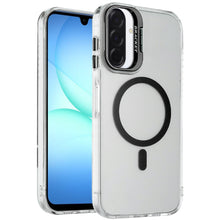 For Samsung A17 5G Case Metallic Camera Stand Magnetic Circle + Tempered Glass