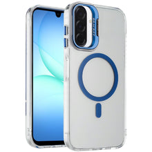 For Samsung A17 5G Case Metallic Camera Stand Magnetic Circle + Tempered Glass