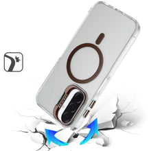 For Samsung A17 5G Case Metallic Camera Stand Magnetic Circle + Tempered Glass