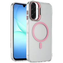For Samsung A17 5G Case Metallic Camera Stand Magnetic Circle + Tempered Glass