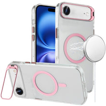 For iPhone Air Case Metallic Camera Stand with Magnetic Circle + Tempered Glass