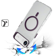 For iPhone Air Case Metallic Camera Stand with Magnetic Circle + Tempered Glass