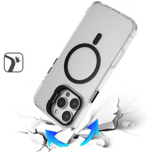 For iPhone 16 PRO MAX Case Metallic Camera Stand Magnetic Circle +Tempered Glass