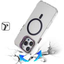 For iPhone 16 PRO MAX Case Metallic Camera Stand Magnetic Circle +Tempered Glass