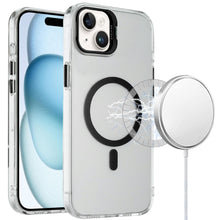 For iPhone 15 Case Metallic Camera Stand with Magnetic Circle + 2 Tempered Glass