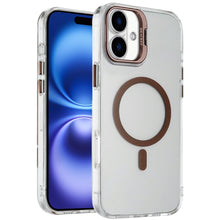 For iPhone 17 Case Metallic Camera Stand with Magnetic Circle + Tempered Glass