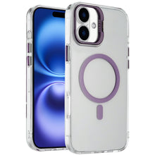 For iPhone 17 Case Metallic Camera Stand with Magnetic Circle + Tempered Glass