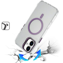 For iPhone 17 Case Metallic Camera Stand with Magnetic Circle + Tempered Glass
