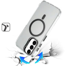 For Samsung S25 FE Case Metallic Camera Stand Magnetic Circle + Tempered Glass
