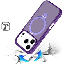 For iPhone 17 Pro Max Case Metal Circle Ring Stand Rugged Cover + Tempered Glass