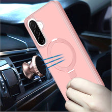 For Samsung A17 5G Case Metal Circle Ring Stand Rugged Cover + Tempered Glass