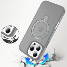 For iPhone 16 PRO MAX Case Metal Circle Ring Stand Rugged Cover + Tempered Glass