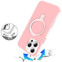 For iPhone 16 PRO MAX Case Metal Circle Ring Stand Rugged Cover + Tempered Glass