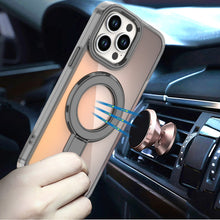 For iPhone 14 PRO MAX 6.7 in.Case Radiant Chrome Cover w/ Magnetic Circle Stand