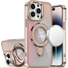 For iPhone 14 PRO MAX 6.7 in.Case Radiant Chrome Cover w/ Magnetic Circle Stand