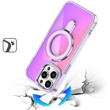 For iPhone 14 PRO MAX 6.7 in.Case Radiant Chrome Cover w/ Magnetic Circle Stand