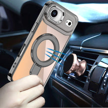 For iPhone Air Case Radiant Chrome with Magnetic Circle Stand + Tempered Glass