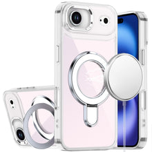 For iPhone Air Case Radiant Chrome with Magnetic Circle Stand + Tempered Glass