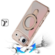 For iPhone Air Case Radiant Chrome with Magnetic Circle Stand + Tempered Glass
