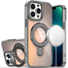 For iPhone 13 Pro Max Case Radiant Chrome Cover with Magnetic Circle and Stand