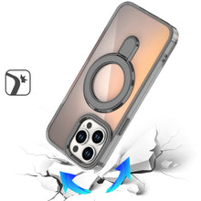 For iPhone 13 Pro Max Case Radiant Chrome Cover with Magnetic Circle and Stand