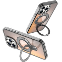 For iPhone 13 Pro Max Case Radiant Chrome Cover with Magnetic Circle and Stand