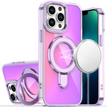 For iPhone 13 Pro Max Case Radiant Chrome Cover with Magnetic Circle and Stand