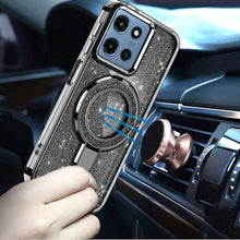 For Moto G 2025/2026/G Play 2026 Case Glitter w/ Magnetic Circle +Tempered Glass