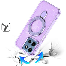 For Moto G 2025/2026/G Play 2026 Case Glitter w/ Magnetic Circle +Tempered Glass