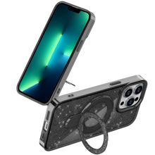 For iPhone 13 Pro Max Case Translucent Full Glitter with Magnetic Bling Circle