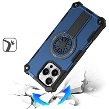 For iPhone 16 PRO MAX Case 2 Layer Magnetic Circle Pop-Out Stand +Tempered Glass