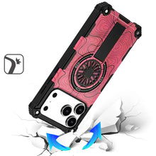 For iPhone 17 Pro Max Case Design Rugged Magnetic Circle Stand + Tempered Glass
