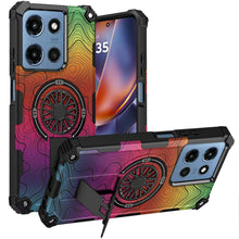 For Moto G 2025 Case Design Shockproof Magnetic Circle W/ Stand + Tempered Glass