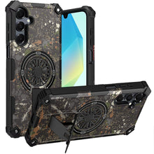 For Samsung A16 5G Case Design Shockproof Magnetic Circle Stand + Tempered Glass