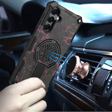 For Samsung A16 5G Case Design Shockproof Magnetic Circle Stand + Tempered Glass