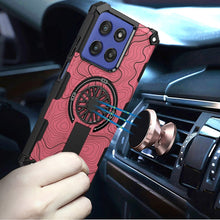 For Moto G Stylus 2025 Case Design Magnetic Circle with Stand + Tempered Glass