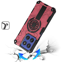 For Moto G Stylus 2025 Case Design Magnetic Circle with Stand + Tempered Glass