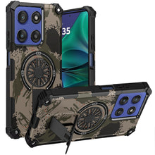 For Moto G Stylus 2025 Case Design Magnetic Circle with Stand + Tempered Glass