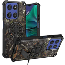 For Moto G Stylus 2025 Case Design Magnetic Circle with Stand + Tempered Glass