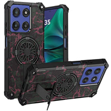 For Moto G Stylus 2025 Case Design Magnetic Circle with Stand + Tempered Glass