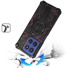 For Moto G Stylus 2025 Case Design Magnetic Circle with Stand + Tempered Glass