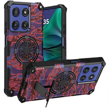 For Moto G Stylus 2025 Case Design Magnetic Circle with Stand + Tempered Glass