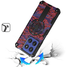 For Moto G Stylus 2025 Case Design Magnetic Circle with Stand + Tempered Glass