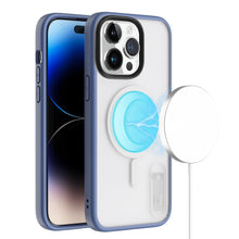 For iPhone 14 PRO Case Magnetic Circle Hybrid Phone Cover w/ Mini Pop-out Stand