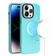 For iPhone 14 PRO Case Magnetic Circle Hybrid Phone Cover w/ Mini Pop-out Stand