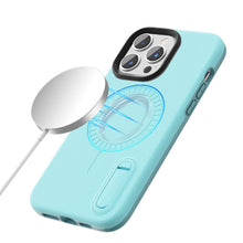 For iPhone 14 PRO Case Magnetic Circle Hybrid Phone Cover w/ Mini Pop-out Stand