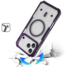 For iPhone 17 PRO Case Rugged Camera Stand with Magnetic Circle + Tempered Glass