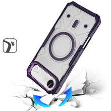 For iPhone Air Case Rugged Camera Stand with Magnetic Circle + Tempered Glass