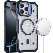 For iPhone 16 PRO MAX Case Rugged Camera Stand Magnetic Circle + Tempered Glass