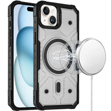 For iPhone 15 Case Rugged Cover Camera Stand Magnetic Circle + 2 Tempered Glass